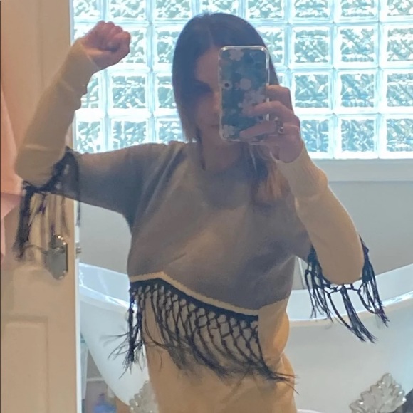 Neiman Marcus Tassle Sweater S EUC - Picture 7 of 8